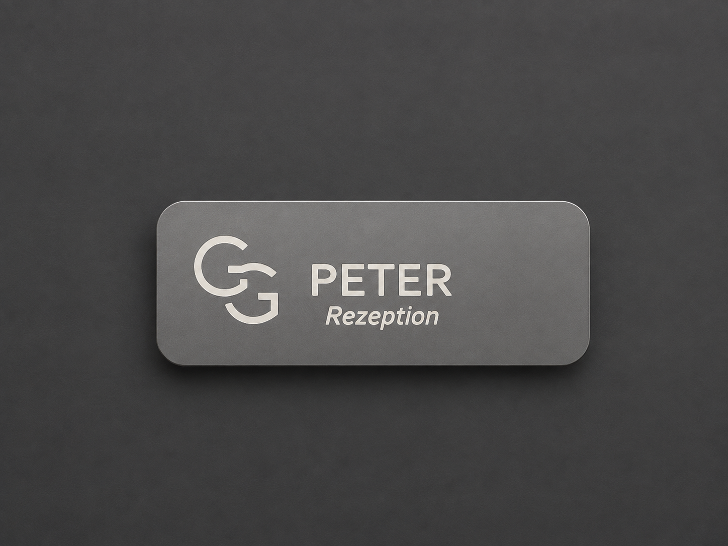 GRAVUR · LOGO + NAME + POSITION